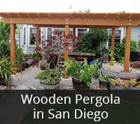 Wooden Pergola in San Diego Project
