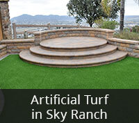 Artificial Turf in Sky Ranch Project