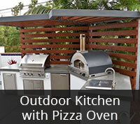 Outdoor Kitchen with Pizza Oven Project