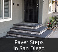 Paver Steps Project in San Diego