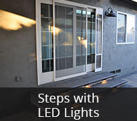Steps with LED Lights Project in San Diego