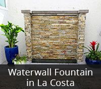 Waterwall Fountain in La Costa Project