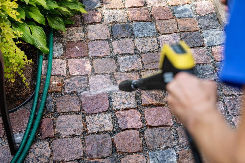 Can you power wash pavers