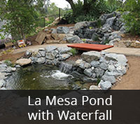 La Mesa Pond with Waterfall Project