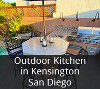 Outdoor Kitchen in Kensington San Diego Project