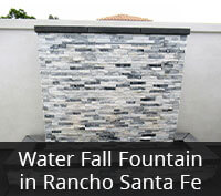 Water Fall Fountain in Rancho Santa Fe Project