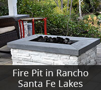 Fire Pit in Rancho Santa Fe Lakes Project