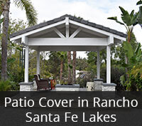 Patio Cover in Rancho Santa Fe Lakes Project