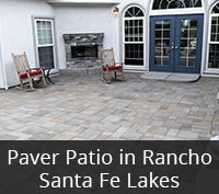 Paver Patio in Rancho Santa Fe Lakes Project