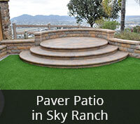 Paver Patio in Sky Ranch Project