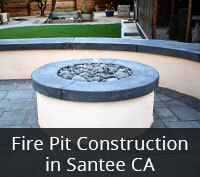 Fire Pit Construction in Santee CA Project