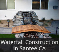 Waterfall Construction in Santee CA Project