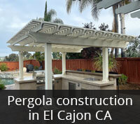 Pergola Construction in El Cajon CA Project