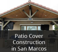 Patio Cover Construction in San Marcos Project