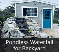 Pondless Waterfall for Backyard Project