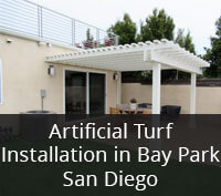 Artificial Turf Installation in Bay Park San Diego Project