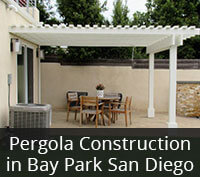 Pergola Construction in Bay Park San Diego Project